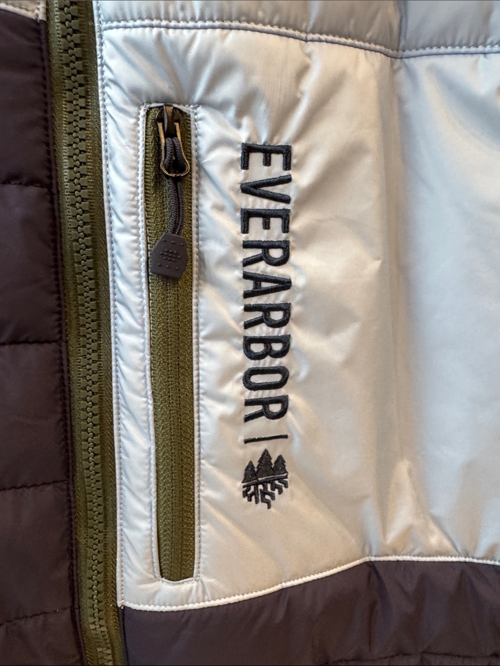 Arbor Light Blue & Navy Quilted Puffer Vest - Picture 4 of 5